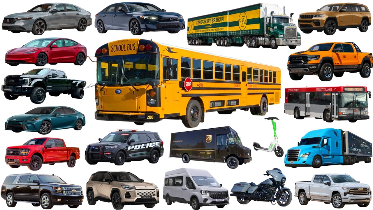 Vehicles Collections - Street Vehicles - 20 most popular road transport ...
