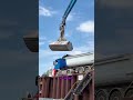 the process of loading sand using a special rice tool #shorts