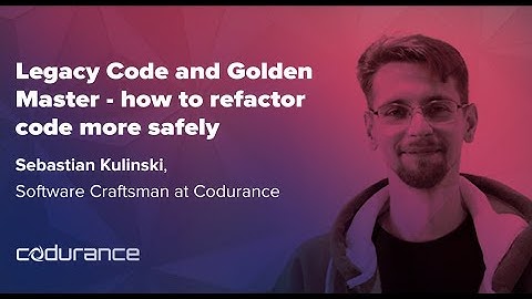 Legacy Code and Golden Master: How to refactor code more easily