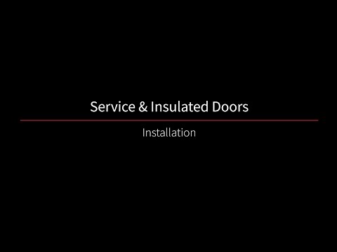 How to Install Cornell Service and Insulated Doors - video from CornellCookson