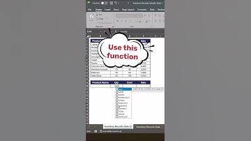 Microsoft Excel Sum-product function