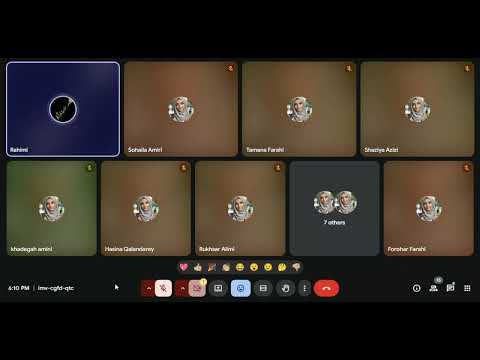 جریان جلسه درسی مضمون تفسیر صنف دهم مکتب آنلاین اقرأ