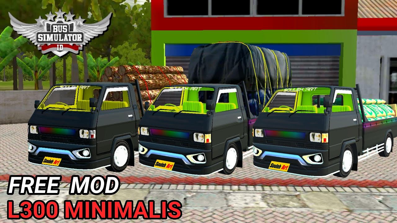 Mod Mitsubishi L300 Minimalis By Souleh Art Mod Bussid Bus