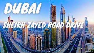 Sheikh Zayed Road Amazing Dubai City Jumeirah Drive *HD*