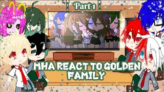 mha react to golden Family° part 1