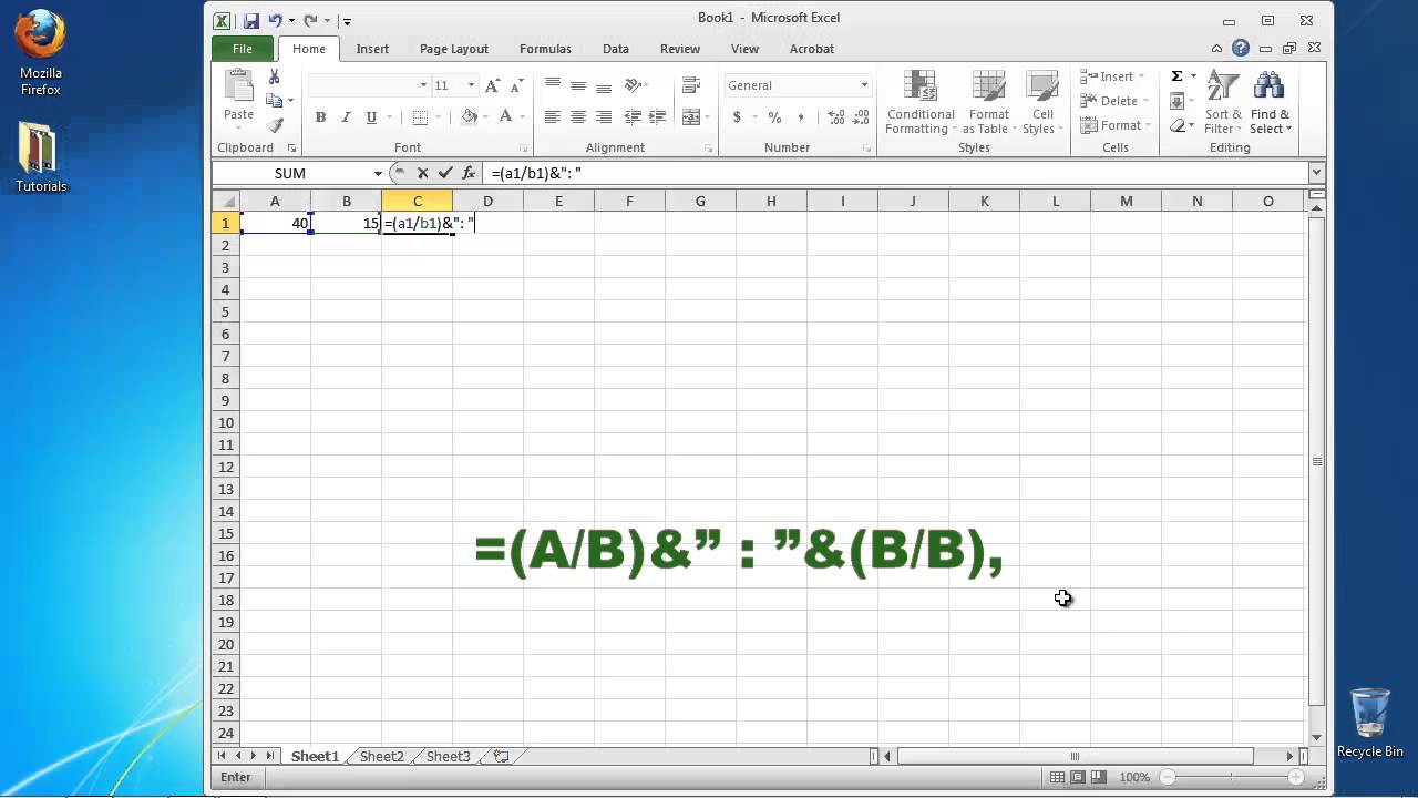 How do I calculate the percentage of two numbers?