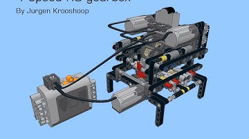Lego(r) Technic 4 speed remote controlled gearbox