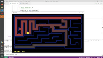 AI: Depth first search - Pacman