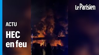 « Il y a un énorme feu » : Jacques Attali et des étudiants évacués en urgence de HEC