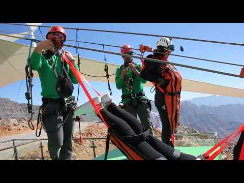 Vídeo lanzamiento de Marta Pérez en la tirolina más larga del mundo