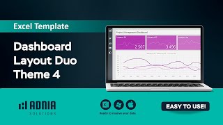 Excel Dashboard Design Duo Theme 4