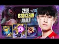 ZEUS IS SO CLEAN WITH AKALI! - T1 Zeus Plays Akali TOP vs Gangplank! | Season 2022