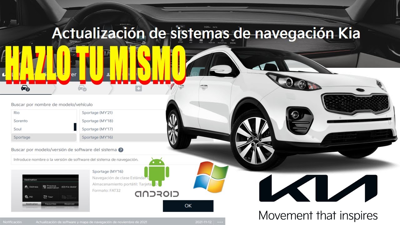 ACTUALIZA TU MISMO TU KIA SPORTAGE O HYUNDAI YouTube