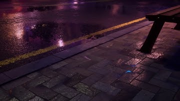 Street after rain _ night _ Unreal Engine 4