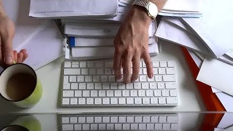 Drinking Coffee During Work Stock Video