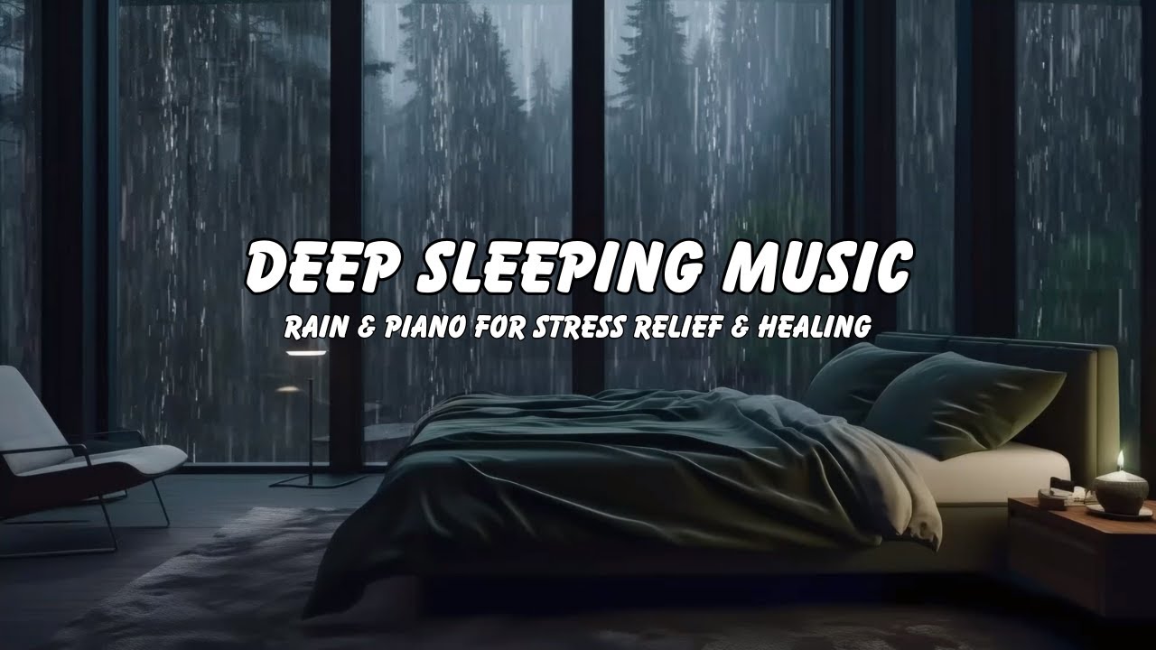 Rain Ambience with Classical Guitar & Piano | Soothing Relaxation & Deep Sleep Music