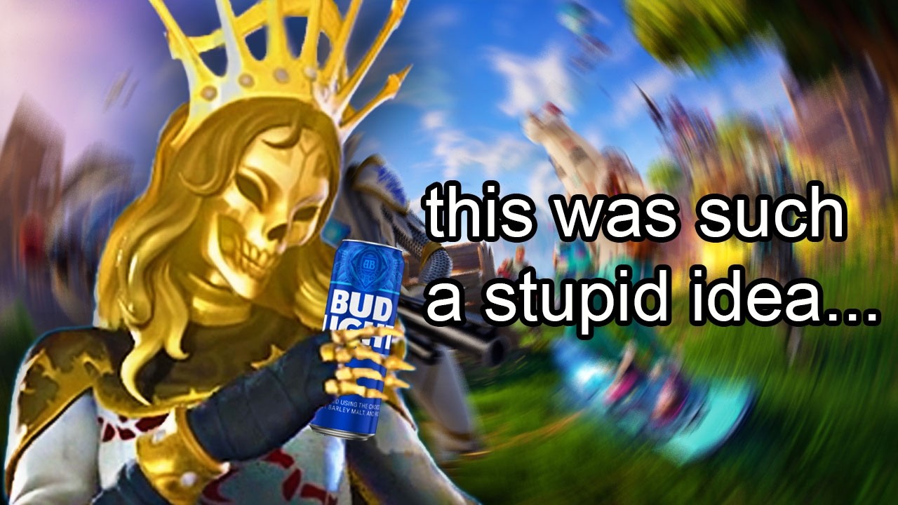 We got drunk and tried to play Fortnite...