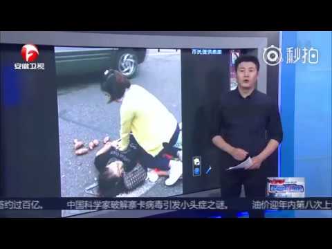路遇老人车祸昏迷 护士跪地人工呼吸