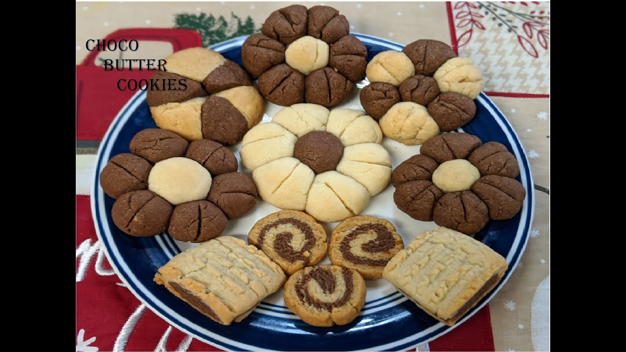 Choco Butter Cookies Eggless Butter Cookies Butter Cookies Recipe