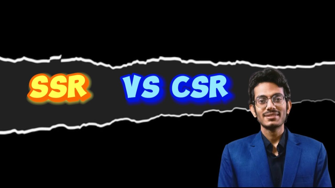 Server Side rendering VS Client Side rendering - YouTube