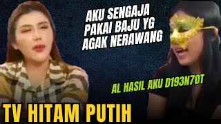 JEMUR BAJU DENGAN MENGENAKAN PAKAIAN YANG NERAWANG - TV HITAM PUTIH
