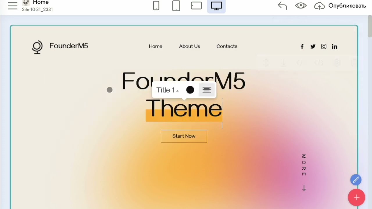 Investment Company Website Builder | Finance Website Template