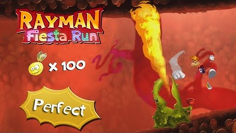 Rayman Fiesta Run, Level 27: Acidy Reflux (Perfect / 100 Lums)