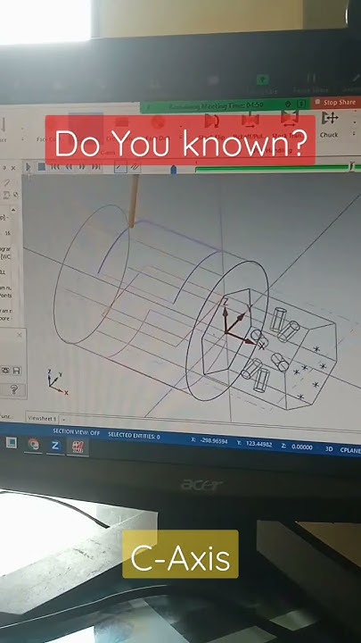 Do You know C-Axis programming in Mastercam #mastercam #caxis # ...