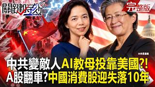 【全集】中共變敵人「AI教母投靠美國」習近平防人才跑鎖家人在國內當人質！？A股翻車...散戶被套死躺平「操盤主力也賠錢」彭博：中國消費股迎失落的10年！｜張炤和 20260929【關鍵時刻】