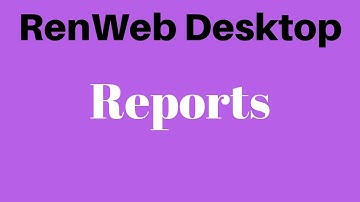 RenWeb Desktop Reports