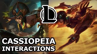 Cassiopeia Interactions with Other Champions | ONCE FRIENDS, NOW ENEMIES | League of Legends Quotes Cassiopeia Interactions with Other Champions | ONCE FRIENDS, NOW ENEMIES | League of Legends Quotes