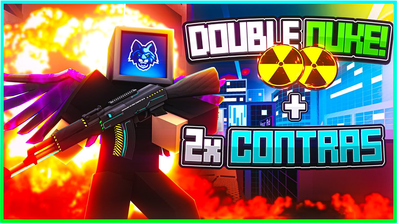 INSANE Krunker DOUBLE NUKE Gameplay and DOUBLE CONTRABAND Unboxing! (BACK TO BACK CONTRANBAND!)