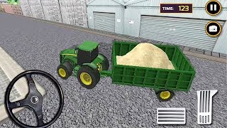 Real Tractor Trolley Sand Transport Game | Tractor Games | Tractor Racing Games | Tractor Transport screenshot 2