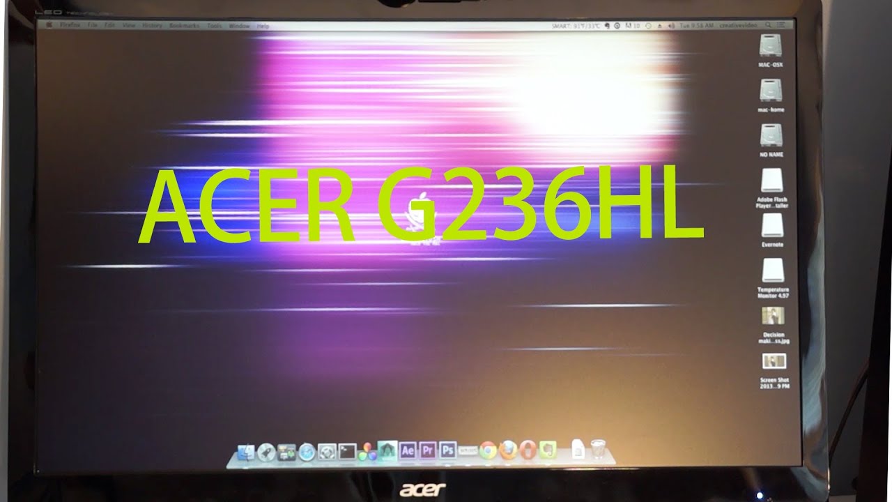 Acer G236HL 23" LCD 1080p HD monitor review and overview :re-upload: -  YouTube
