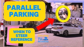 PARALLEL PARKING REFERENCE WHEN TO STEER | Reverse Parallel Parking Reference Points To Steer!