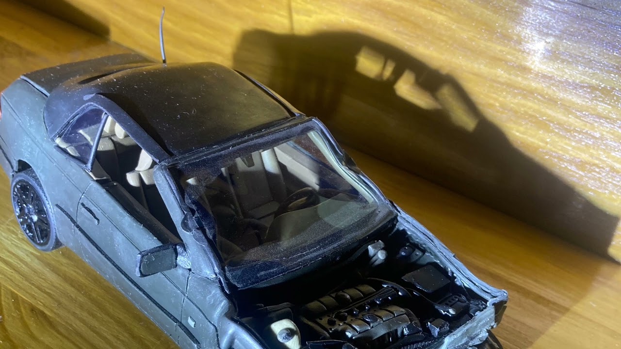 Crash test Volvo C70 пластилиновая модель