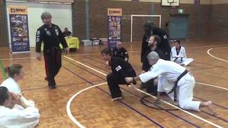 Dr Steve performs Kyusho Knock Out