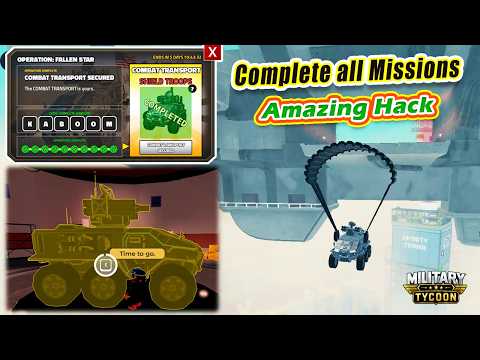 Complete Operation Fallen Star | How To Get Combat Transport Vehicle | Military Tycoon Roblox