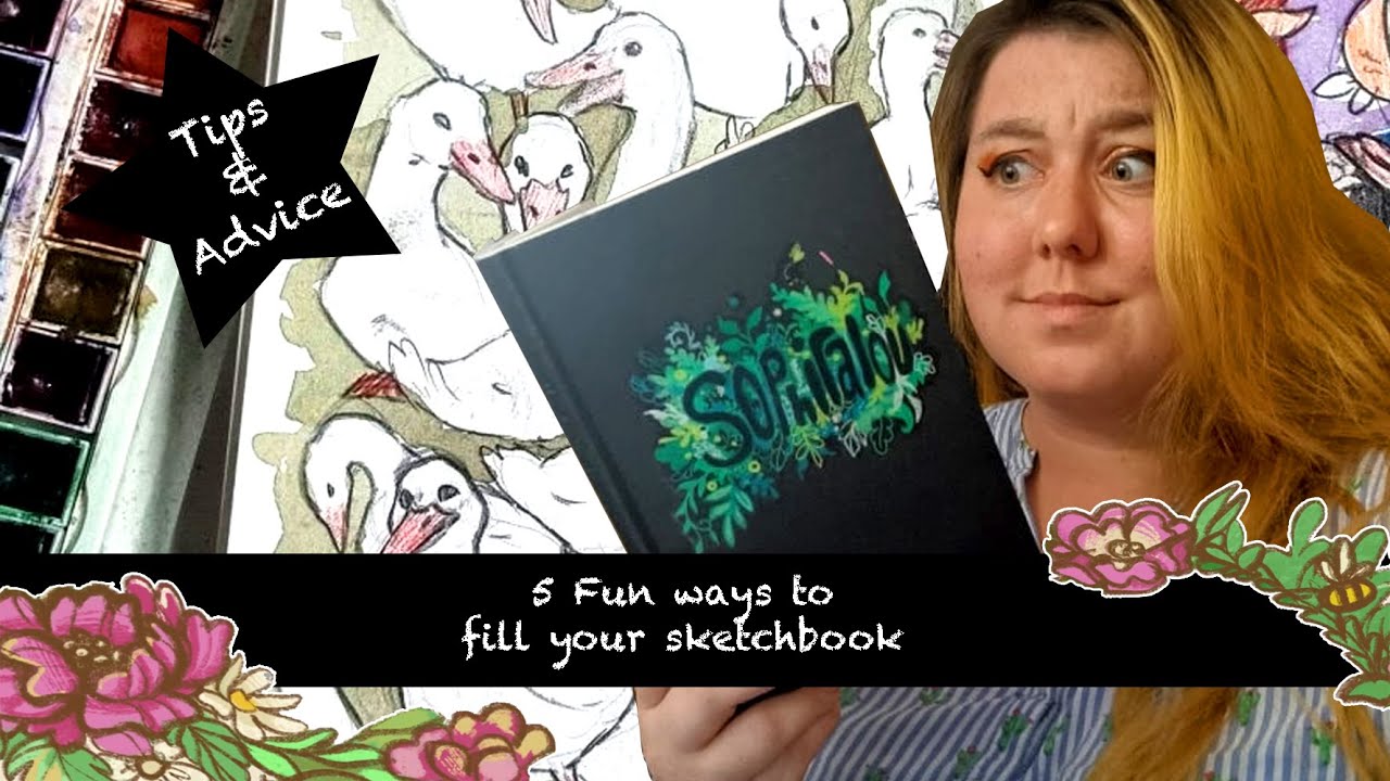 5 Fun ways to fill your SKetchbook - YouTube