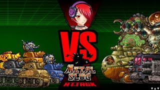 Fiesta de Di-cokkas VS Units twin bosses, Metal Slug Attack (MSA.)