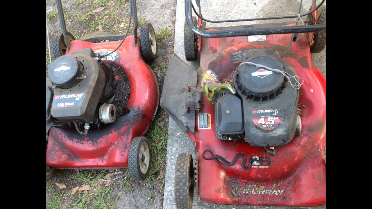 Two Murray push mowers in the WORST condition Imaginable!!! YouTube