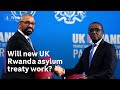 Uk signs new treaty to send asylum seekers to rwanda