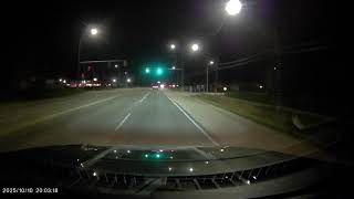 E-YEEGER V100 2.5K Dash Cam - Night Sample Footage
