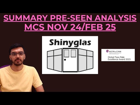 MCS Pre-Seen Summary