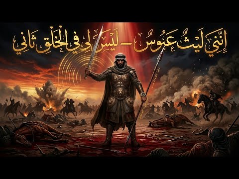 لَيْثٌ عَبُوسٌ — لَيْسَ لِي فِي الْخَلْقِ ثَانِي |  عنترة بن شداد 