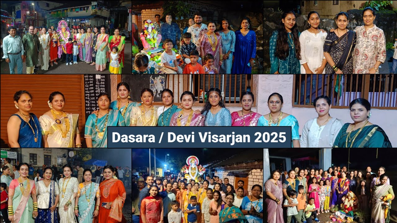 दसरा | Devi Visarjan 2025 Mora Koliwada | Dussehra #dasara #durga #vijayadashami #mahalakshmi #uran