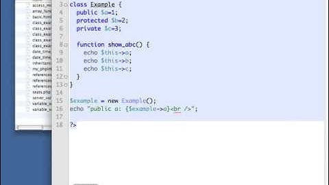 PHP Tutorial   Advanced   04 02  Setting access modifiers