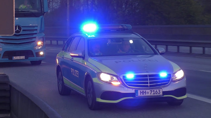 "BITTE FOLGEN" Streifenwagen Polizei Hamburg zieht LKW zur Kontrolle raus | WSPK 02