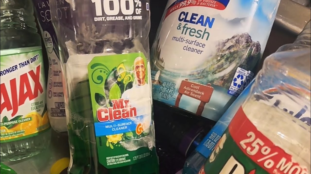 ASMR ♻️ Dump • Ajax • Mr Clean • Lysol • Blue Fab • TT Live YouTube