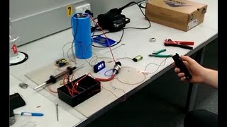 Coil gun / accelerator test fire